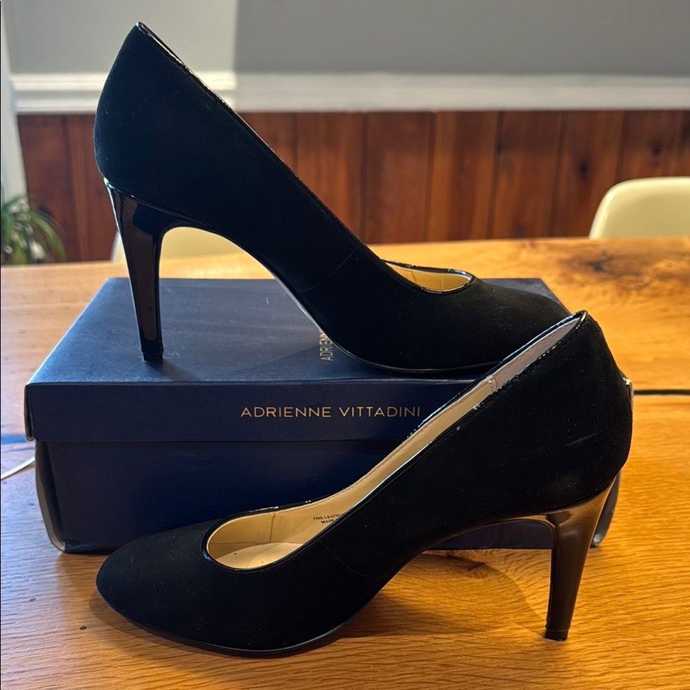 Adrienne Vittadini Black Women's Heels Size 8